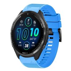 Per cinturino in silicone a sgancio rapido Garmin Forerunner 965 da 22 mm (blu cielo)