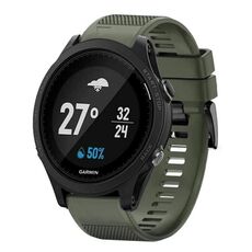Per cinturino in silicone a sgancio rapido Garmin Forerunner 935 da 22 mm (verde militare)