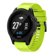 Per cinturino in silicone a sgancio rapido Garmin Forerunner 935 da 22 mm (verde lime)
