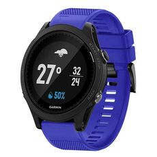 Per cinturino in silicone a sgancio rapido Garmin Forerunner 935 da 22 mm (blu scuro)