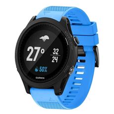 Per cinturino in silicone a sgancio rapido Garmin Forerunner 935 da 22 mm (blu cielo)