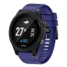 Per cinturino in silicone a sgancio rapido Garmin Forerunner 935 da 22 mm (blu notte)