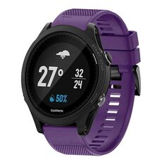 Per cinturino in silicone a sgancio rapido Garmin Forerunner 935 da 22 mm (viola)