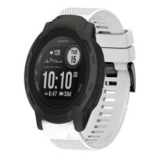 Per cinturino in silicone a sgancio rapido Garmin Instinct 2 da 22 mm (bianco)