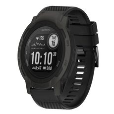 Per cinturino in silicone a sgancio rapido Garmin Instinct 2 da 22 mm (nero)