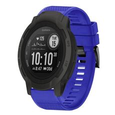 Per cinturino in silicone a sgancio rapido Garmin Instinct 2 da 22 mm (blu scuro)