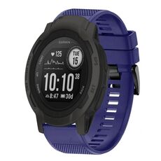 Per cinturino in silicone a sgancio rapido Garmin Instinct 2 da 22 mm (blu notte)