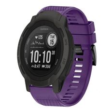 Per cinturino in silicone a sgancio rapido Garmin Instinct 2 da 22 mm (viola)