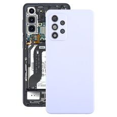Per Samsung Galaxy A52 5G / A52 4G Cover posteriore batteria con copriobiettivo fotocamera (viola)