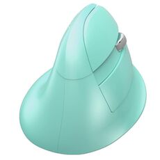 DELUX M618 Mini 2.4G Wireless 2400 DPI USB ricaricabile ergonomico mouse verticale (verde)
