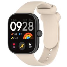 Per Redmi Watch 4 Cinturino in silicone liquido tinta unita (Starlight)