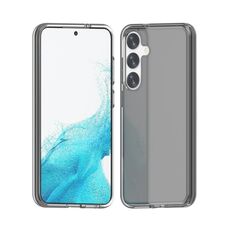 Custodia per telefono in polvere glitterata antiurto Terminator per Samsung Galaxy S24+ 5G (nero trasparente)
