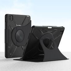 Custodia per tablet in pelle intelligente con rotazione a forma di X per iPad Pro 11 2022/2021/2020 (nero)