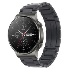 Per Huawei Watch GT2 Pro / GT 2e Cinturino per orologio in metallo con fibbia pieghevole a forma di H (grigio)