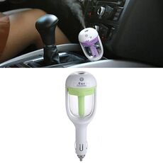 Purificatore d'aria per aromaterapia umidificatore a ioni negativi per auto (verde chiaro)