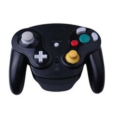 Per NGC Gamepad 2.4G Gamepad wireless compatibile con Wii (nero)