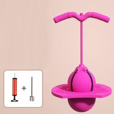 La palla da salto aumenta l'attrezzatura sportiva per l'allenamento del senso dell'equilibrio dei bambini, colore: rosa