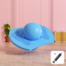 La palla da salto aumenta l'attrezzatura sportiva per l'allenamento del senso dell'equilibrio dei bambini, colore: blu senza corrimano