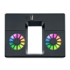 Ventola di raffreddamento per console Xbox Series X con luci a LED Ventola posteriore di raffreddamento (nero)