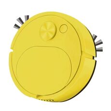 Mini macchina per la pulizia della famiglia automatica del robot spazzatrice per campi, ricarica USB, aspirapolvere intelligente (giallo)