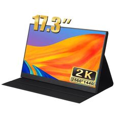 Monitor portatile con schermo IPS UHD 2560x1440P da 17,3 pollici (senza caricatore)