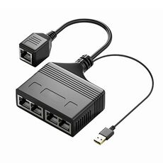 Accoppiatore di rete Ethernet con cavo splitter di rete 4 in 1 RJ45 femmina da 100 m