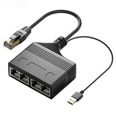 Accoppiatore di rete Ethernet con cavo splitter di rete RJ45 maschio 4 in 1 da 100 m