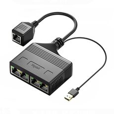 Accoppiatore di rete Ethernet con cavo splitter di rete Gigabit RJ45 4 in 1 femmina