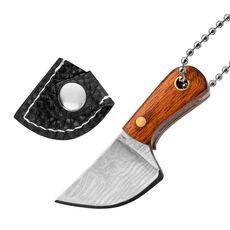 Accessorio pendente Express per rimozione portatile portachiavi mini coltello con fondina, modello: modello laser coltello da cucina lungo