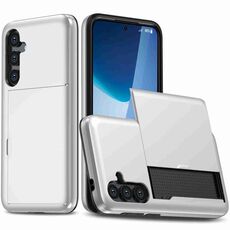 Per Samsung Galaxy S24+ 5G Custodia per telefono antiurto con slot per schede (bianco)