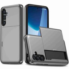 Per Samsung Galaxy S24+ 5G Custodia per telefono antiurto con slot per schede (grigio)