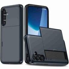 Per Samsung Galaxy S24+ 5G Custodia per telefono antiurto con slot per schede (blu)