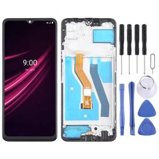 Per T-Mobile REVVL V+ 5G Display LCD digitalizzatore assemblaggio completo con cornice (nero)