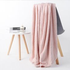 Asciugamano da bagno per doccia, 70x140 cm, per hotel, casa, extra assorbente, per bambini e adulti (rosa)