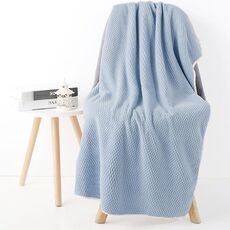 Asciugamano da bagno da doccia 70x140 cm Home Hotel Asciugamano da bagno extra assorbente per bambini e adulti (blu)