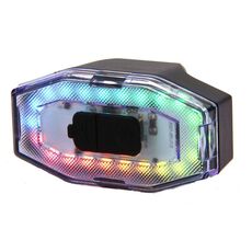 BF-915 Luce di avvertimento per casco per fanale posteriore per bici da bicicletta con luce colorata ricaricabile da 60 lumen