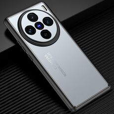 Custodia per telefono in metallo satinato per vivo X100 (blu)