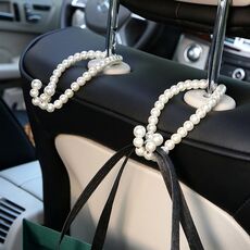 Gancio per schienale per seggiolino auto multifunzionale con perla in acciaio inossidabile (perla di pesce)