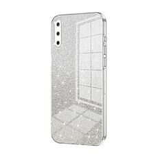 Custodia per telefono elettrolitico in polvere glitter sfumata per Honor Play 3 (trasparente)