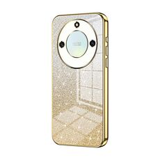 Per Honor X40 5G / Magic5 Lite / X9a Custodia per telefono elettrolitico con polvere glitterata sfumata (Oro)