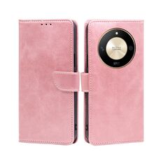 Per Honor X50 5G Custodia per cellulare in pelle con fibbia in vitello (oro rosa)