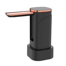 Dispenser elettrico per acqua con pompa per bottiglia d'acqua pieghevole con display digitale (nero)