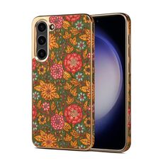 Custodia elettrolitica per Samsung Galaxy S23+ 5G Denior Flower Language Series (verde)