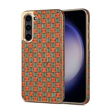 Custodia per telefono elettrolitico per Samsung Galaxy S23 FE 5G Denior Flower Language Series (arancione)