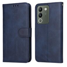 Per vivo Y200 / V29e Custodia per cellulare in pelle flip classica con texture di vitello Global Classic (blu)