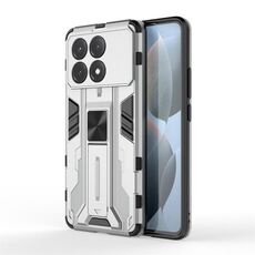 Per Redmi K70E Custodia per telefono ibrida in TPU Supersonic Armor per PC (argento)