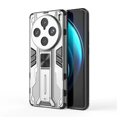Custodia per telefono TPU ibrida per PC Supersonic Armor per vivo X100 Pro (argento)