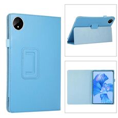 Custodia per tablet in pelle con texture litchi per Huawei MatePad Pro 11 2024 con supporto (blu cielo)
