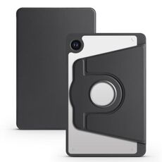 Per Samsung Galaxy Tab A9+ Custodia in pelle per tablet intelligente con rotazione a 360 gradi in acrilico (nera)