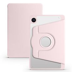 Per Samsung Galaxy Tab A9+ Custodia in pelle per tablet intelligente con rotazione a 360 gradi in acrilico (rosa sabbia)
